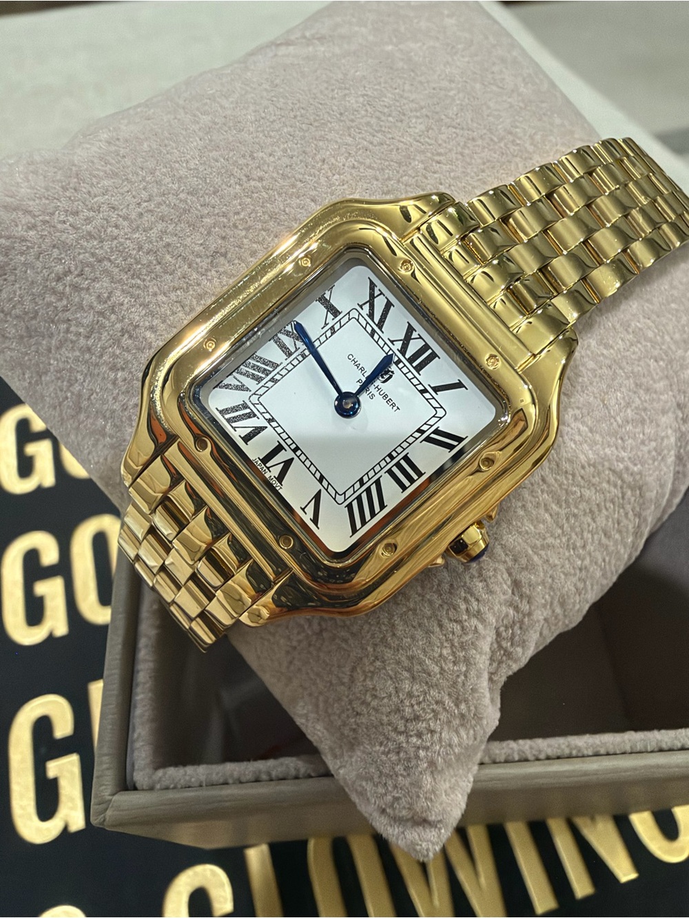 Women's Gold Tone Bracelet Watch